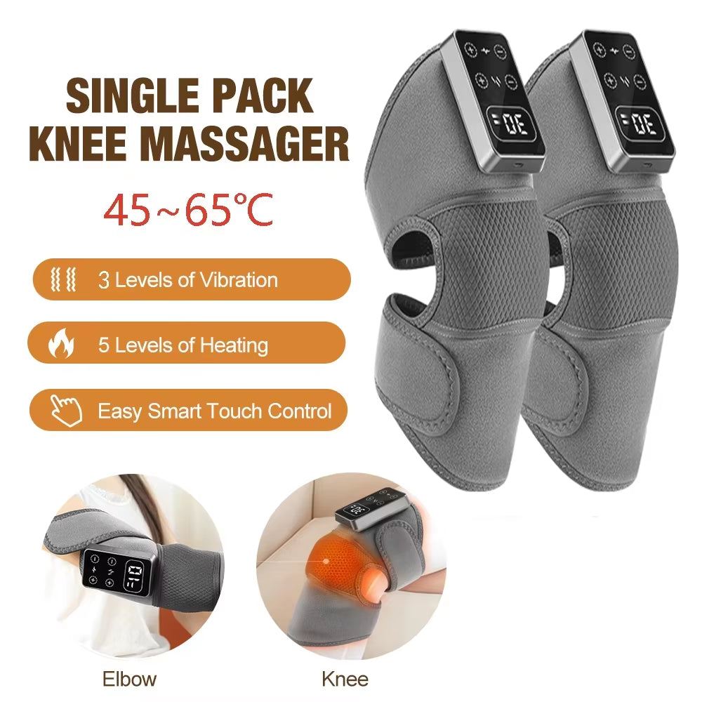Heating Massage Knee Pad Shoulder Elbow Smart Vibration Hot Compress Protemote Blood Circulation Muscle Relax Joint Massager